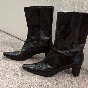 Nine West Black Heeled Boots